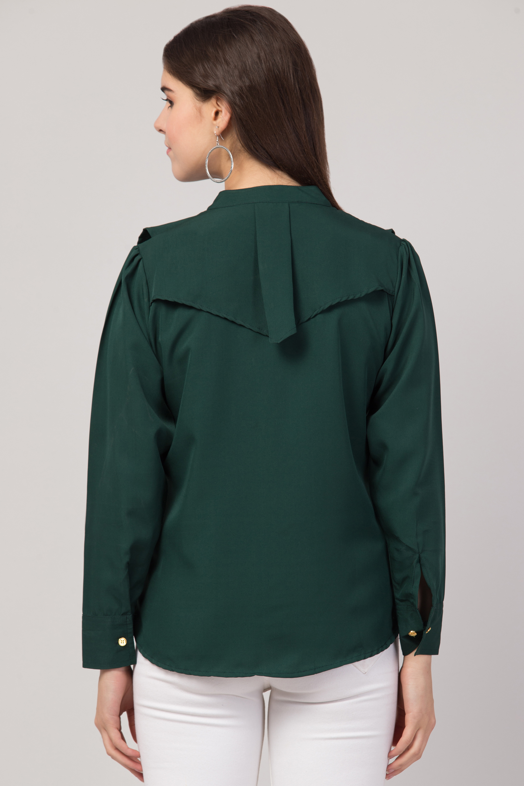 Ladies Green Casual Top For Girls & Women