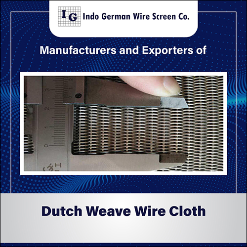 Sliver Dutch Weave Wire Cloth