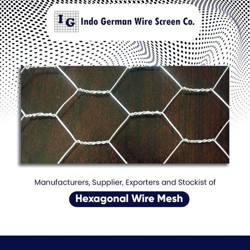 Hexagonal Wire Mesh - Durable Steel Construction | Hexagonal Hole Shape, Versatile Wire Mesh Type for Various Applications
