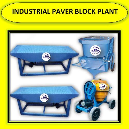 Blue Industrial Paver Block Plant