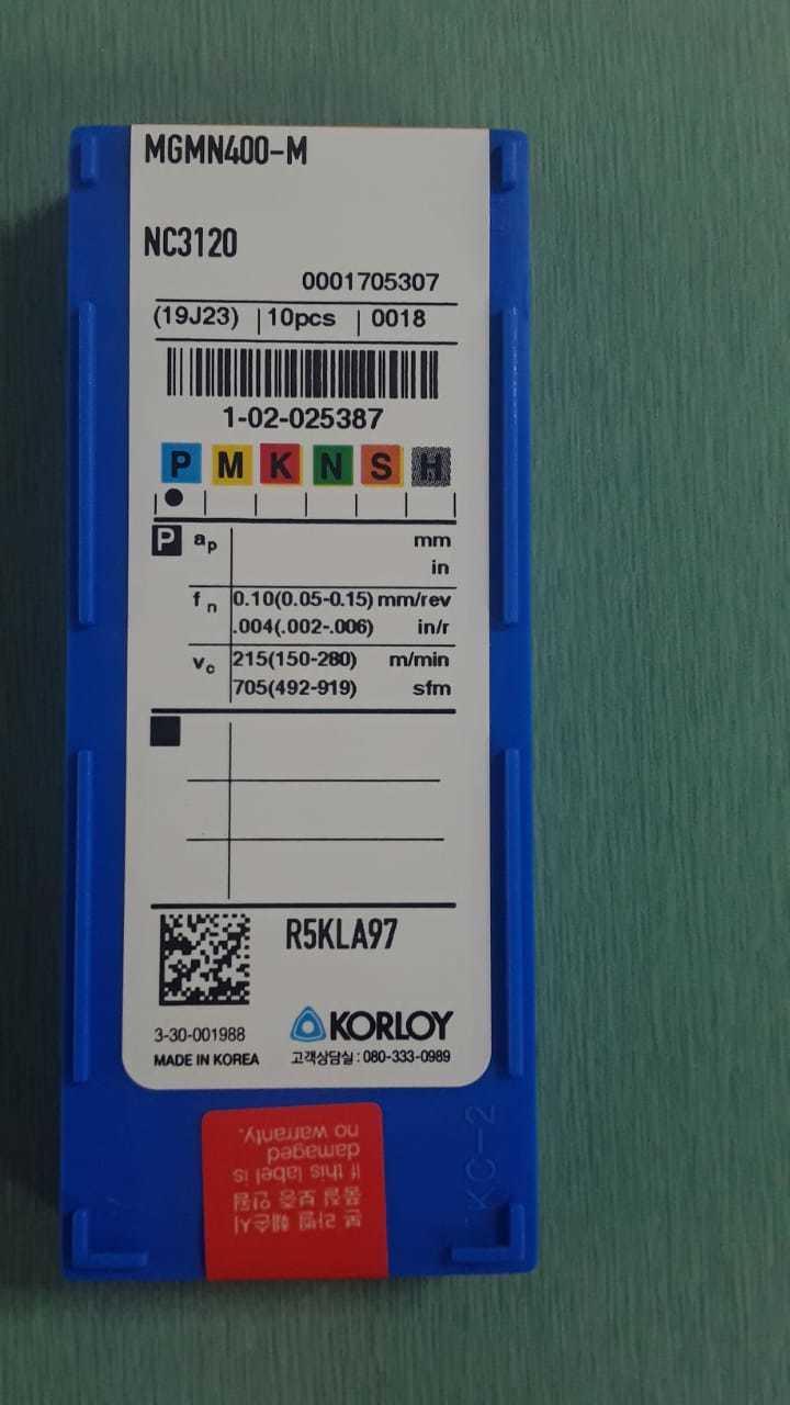 Korloy Grooving Inserts Application: Industrial