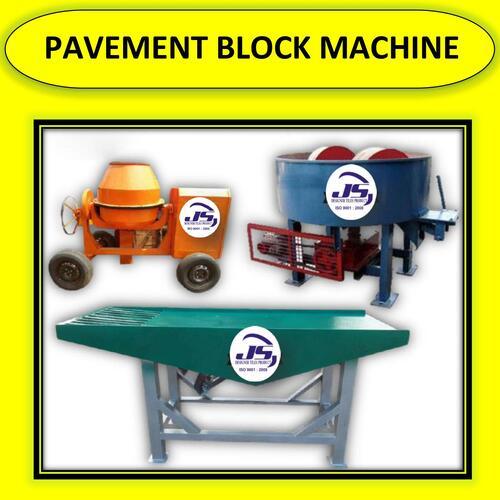 Pavement Block Machine - 2 HP Powerful Multicolour Design | 1 Year Warranty, Synthetic Silicone Moulds, Ideal for Industrial Use