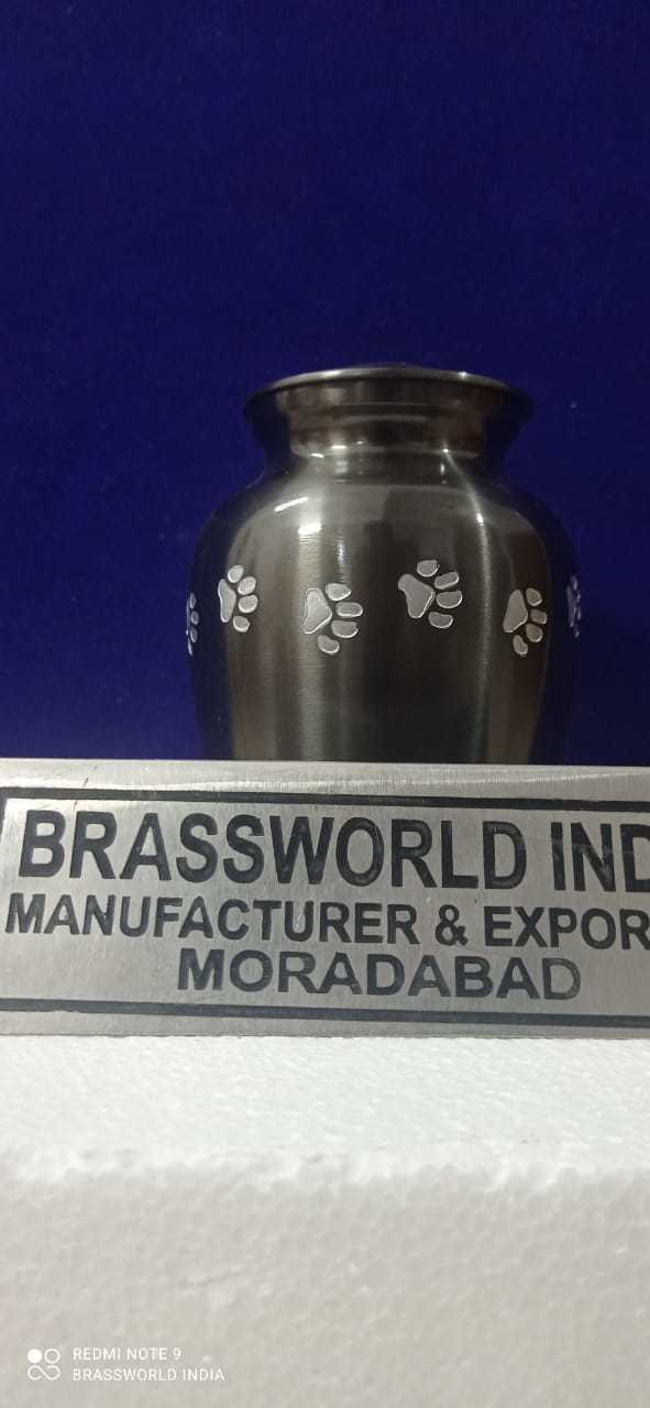 Anthrecite Grey Pet Paw Urn Funeral Supplies