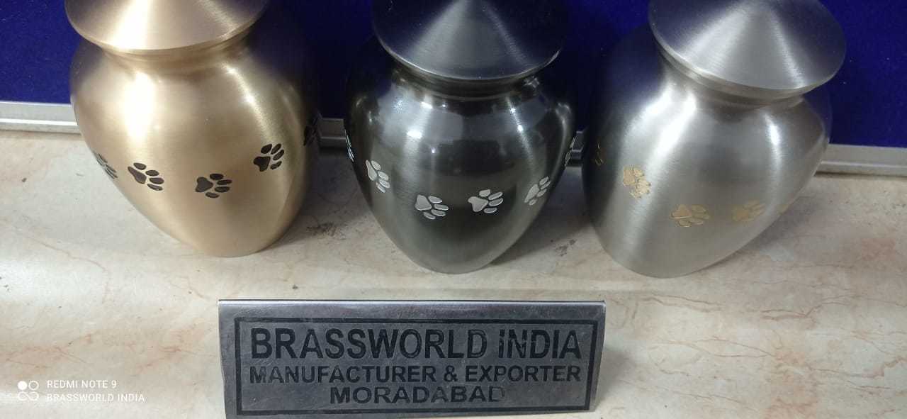 Anthrecite Grey Pet Paw Urn Funeral Supplies