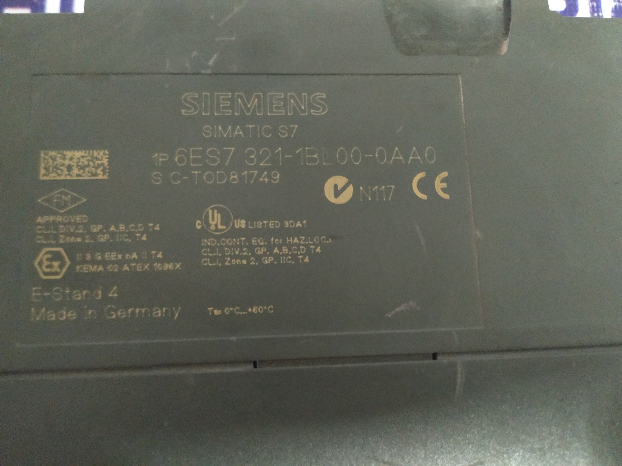 Siemens Digital Input Module 6es7 321-1bl00-0ab0