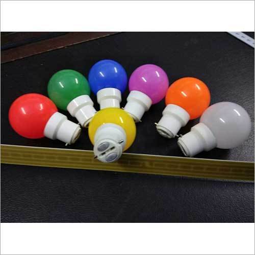 LED Colour Bulb - Glass Material, Multicolor Design | Ideal for Home and Office Applications, Versatile Lighting Solutions