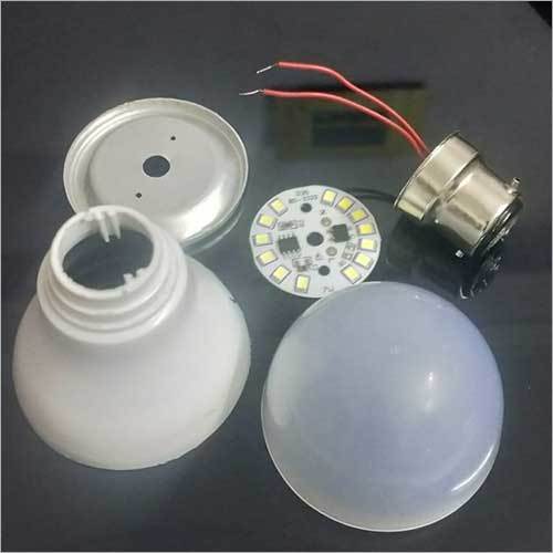 Led Bulb Dob Raw Material - Glass Material, White Color | Ideal For Energy-efficient Lighting Solutions