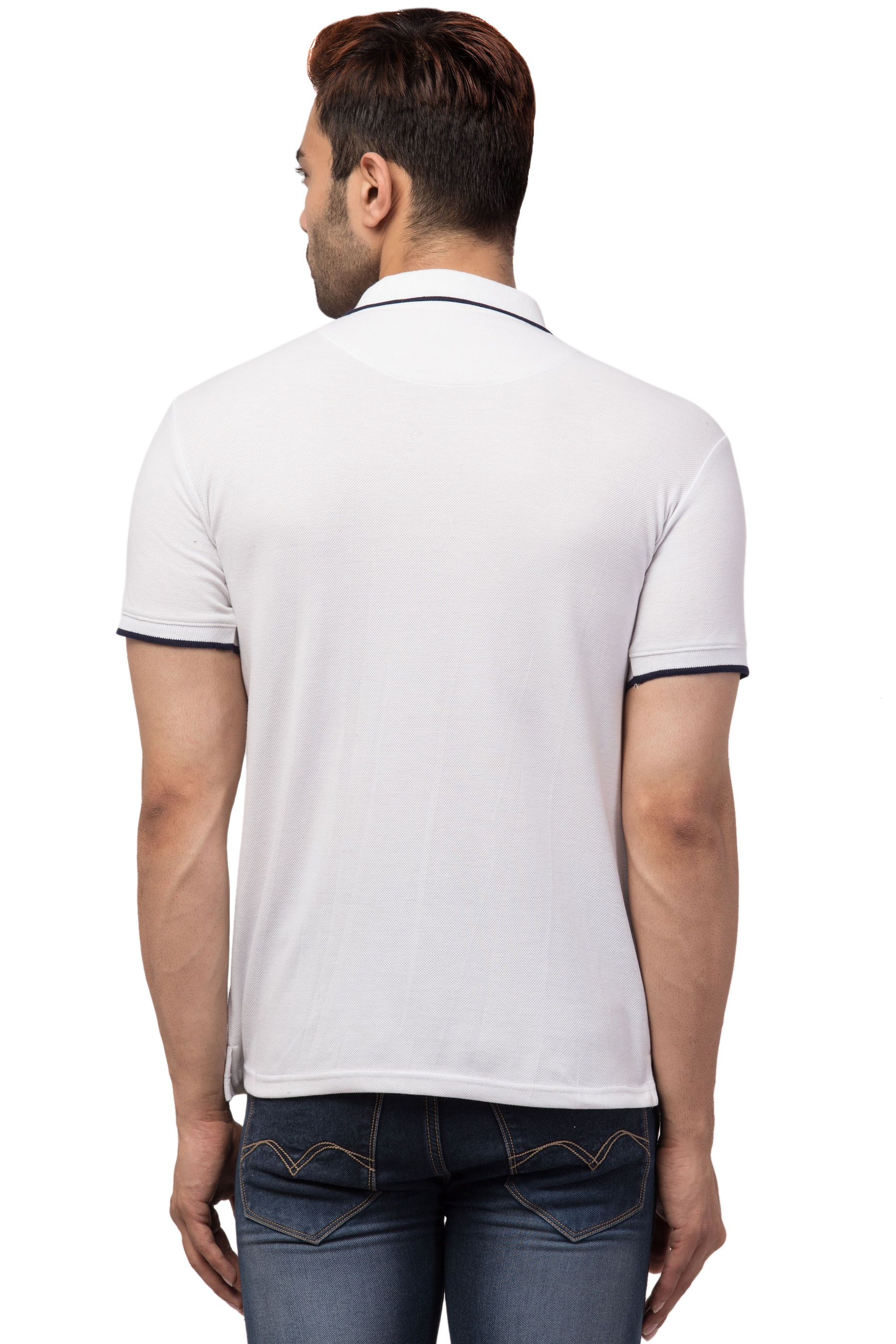 Men Collared Neck Polo T Shirt