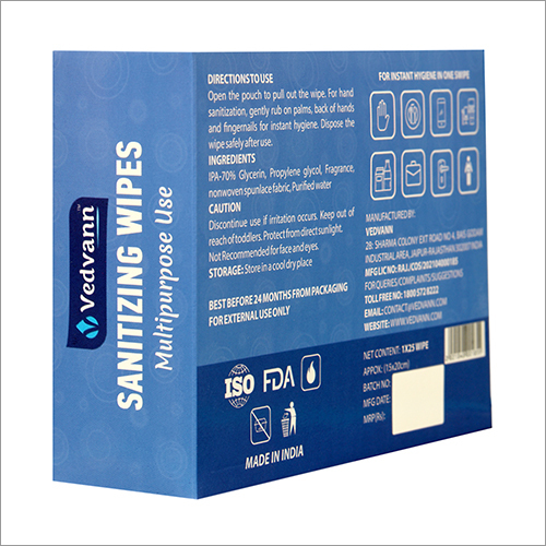 Instant Sanitizing Wipes Age Group: Suitable For All Ages