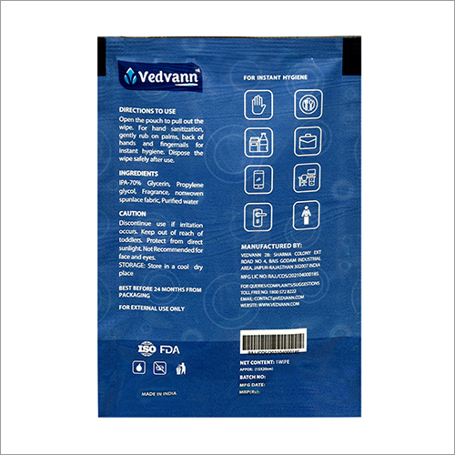 Instant Sanitizing Wipes Age Group: Suitable For All Ages