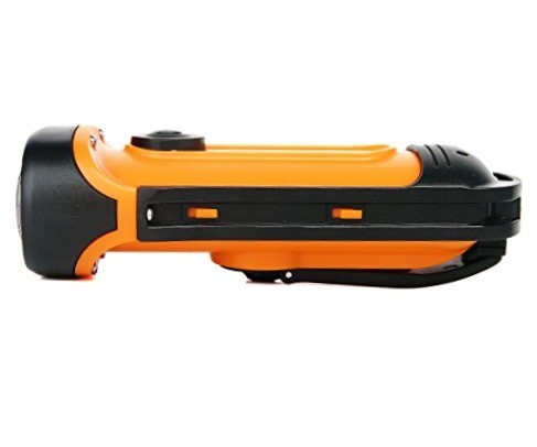 Realbuy Waterproof Dynamo Led Torch - High Grade Abs, Yellow Color, 6500k Cool Daylight | 3 Operating Modes, Battery-free Crank Charging, 100% Shock Proof, Unbreakable Design
