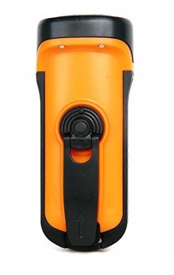 Realbuy Waterproof Dynamo Led Torch - High Grade Abs, Yellow Color, 6500k Cool Daylight | 3 Operating Modes, Battery-free Crank Charging, 100% Shock Proof, Unbreakable Design