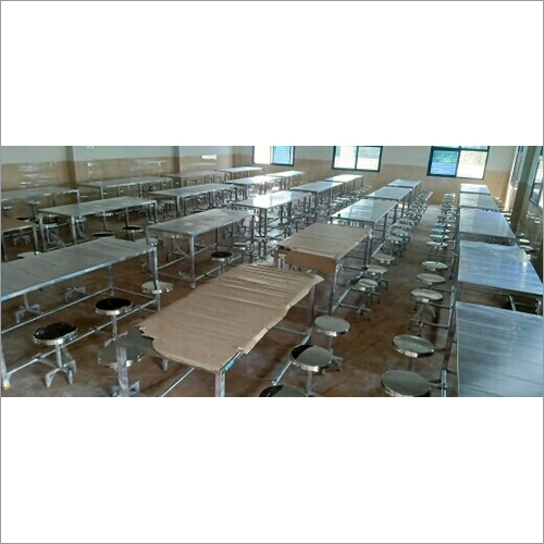 आयताकार कैंटीन डाइनिंग टेबल