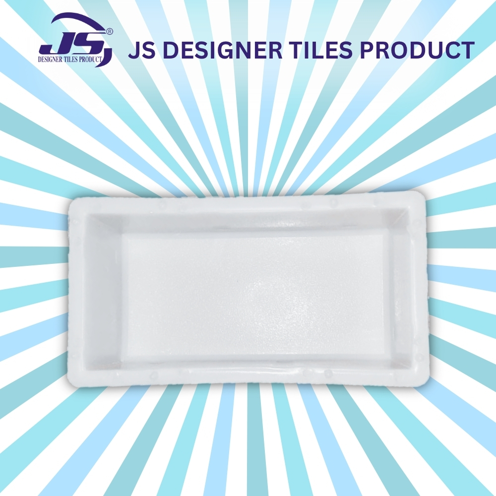 8X4 Brick Mould - Synthetic Silicone Plastic, 6-8mm Thickness, Multicolour Gray & Red | Moisture Resistant, Ideal for Paver Block Making