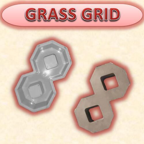 Gray Grass Grid Mould