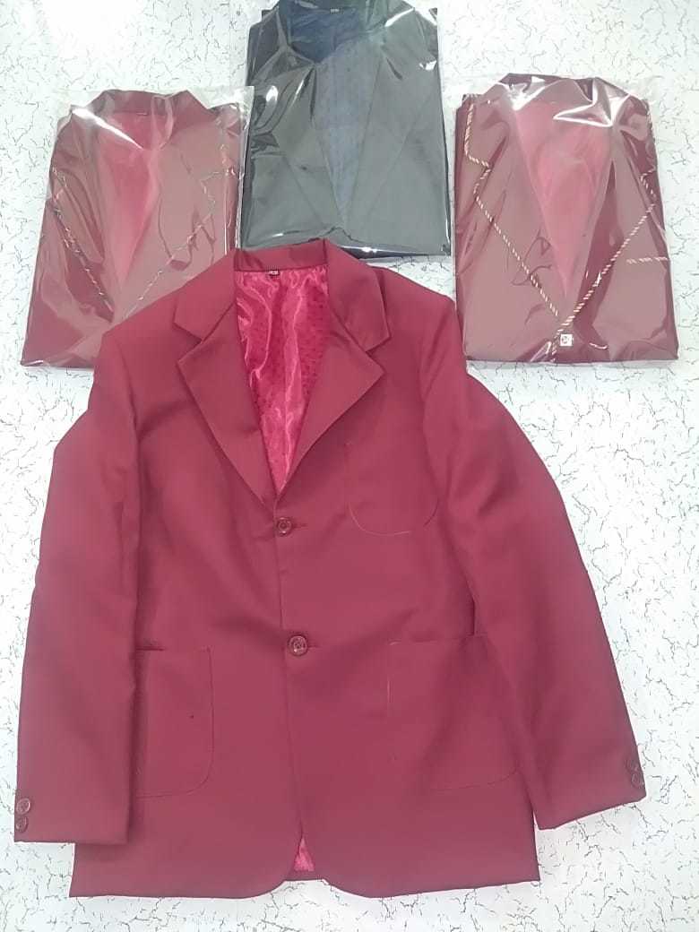 Uniform Blazer - Woolen, Sizes Xs To Xl, Colors Navy Blue, Black, Green, Red, Coffee | Features: Anti-wrinkle, Dry Cleaning, No Fade, Long Sleeves