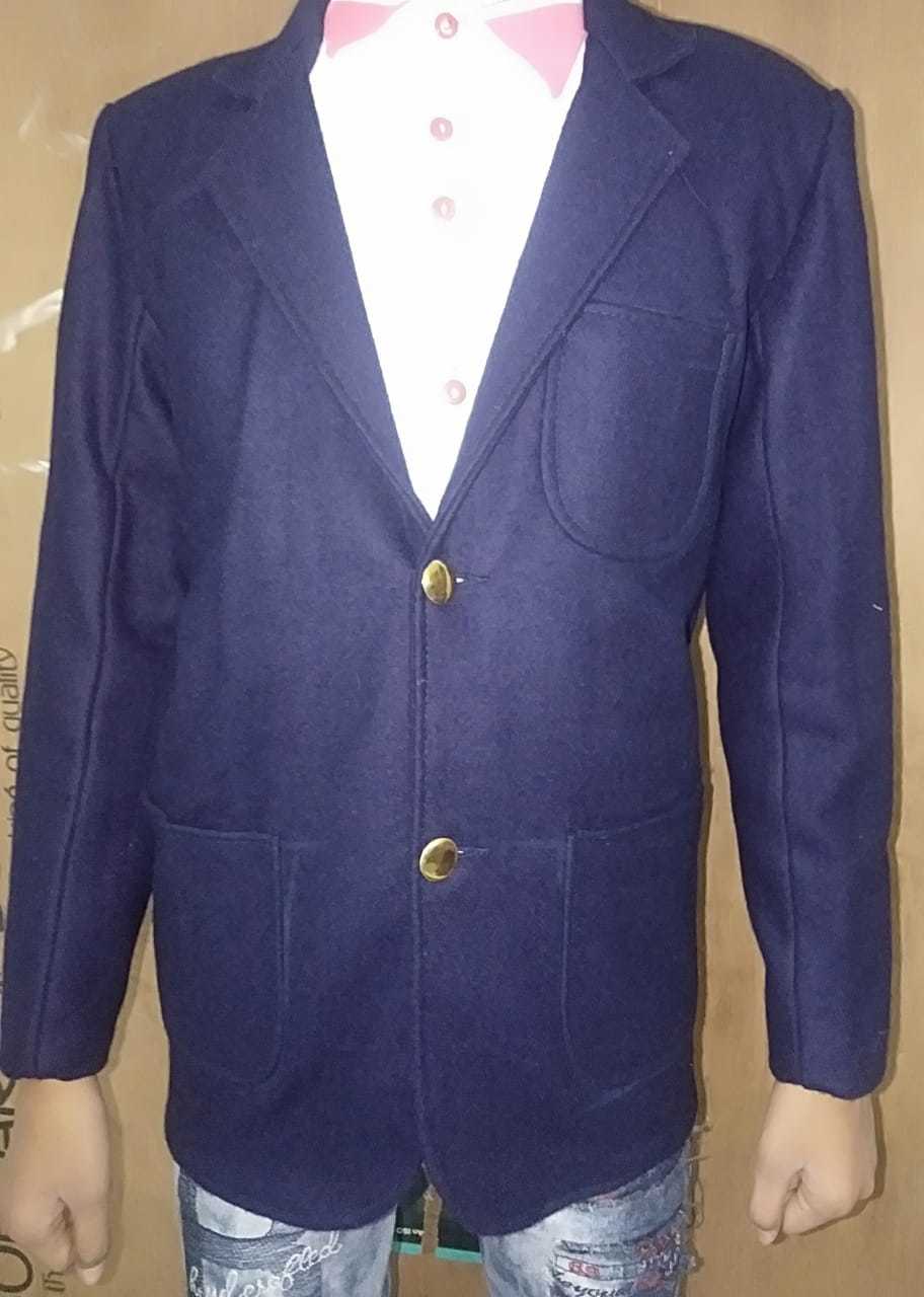 Uniform Blazer - Woolen, Sizes Xs To Xl, Colors Navy Blue, Black, Green, Red, Coffee | Features: Anti-wrinkle, Dry Cleaning, No Fade, Long Sleeves