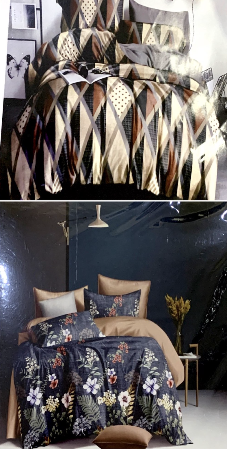 Cotton Double Bed Sheet - Full Size, Multi Color Printed Design | 100% Cotton, Soft, Washable, Includes 2 Matching Pillow Covers