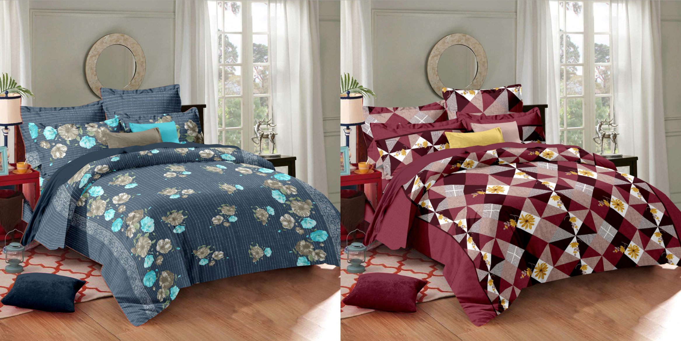 Brown Cotton Bedsheet
