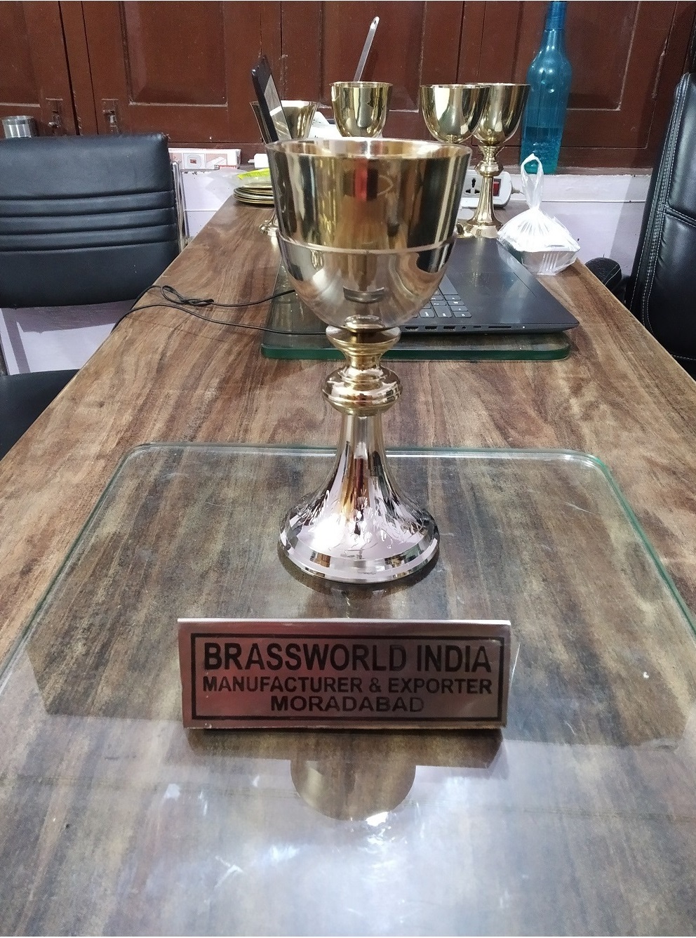 Brass Engraved Silver Chalice By Brassworld India Church Supplies