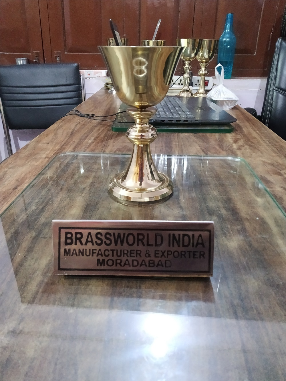 Brass Engraved Silver Chalice By Brassworld India Church Supplies