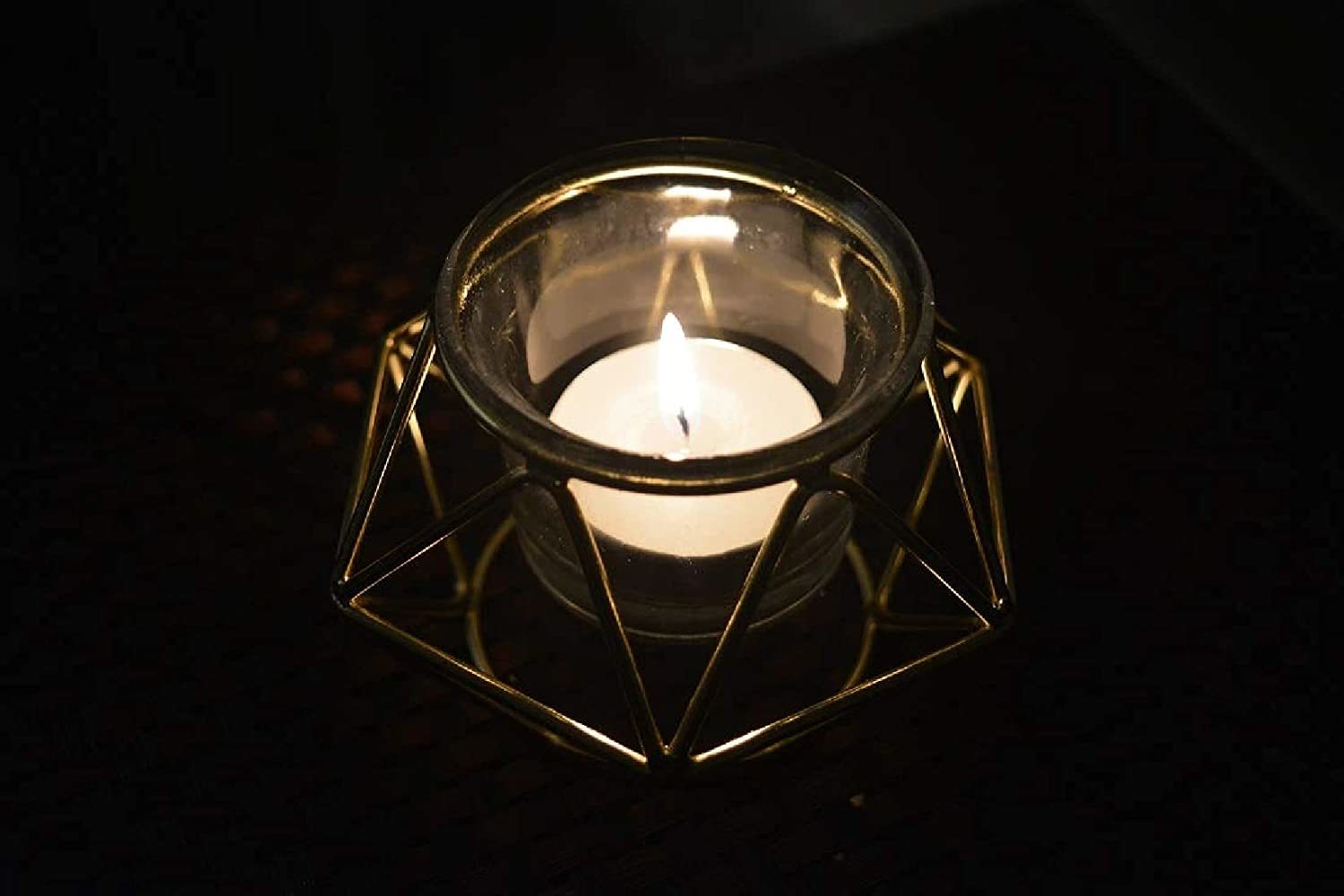 Gold Candle Stand Tea Light