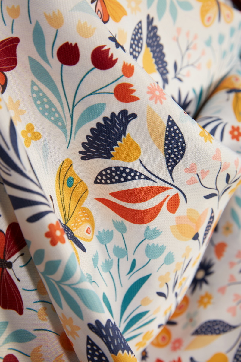 Ruby Cotton Digital Print - 100-150 Gsm, 44-45 Inch Width | Medium Weight, Washable, Suitable For Tops, Blouses, Kurtis