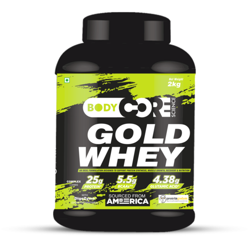 Whey Protein - 2Kg Powder (Vanilla) | Complete Protein Source, Low Lactose, Essential Amino Acids, Sugar-Free, 18 Months Shelf Life