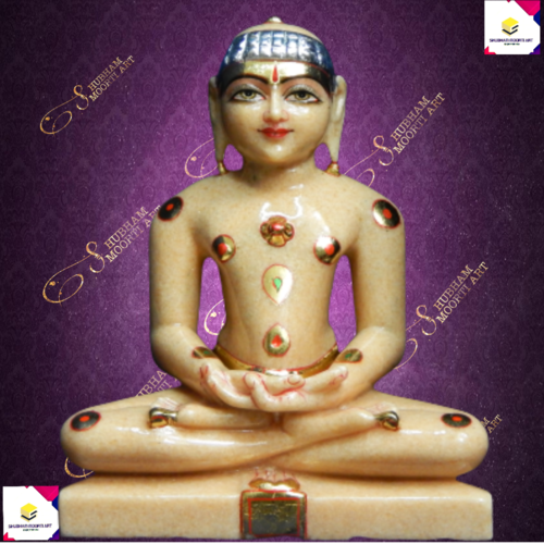 Marble Adinath Jain Statue