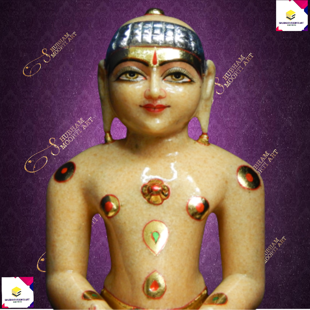 Marble Adinath Jain Statue