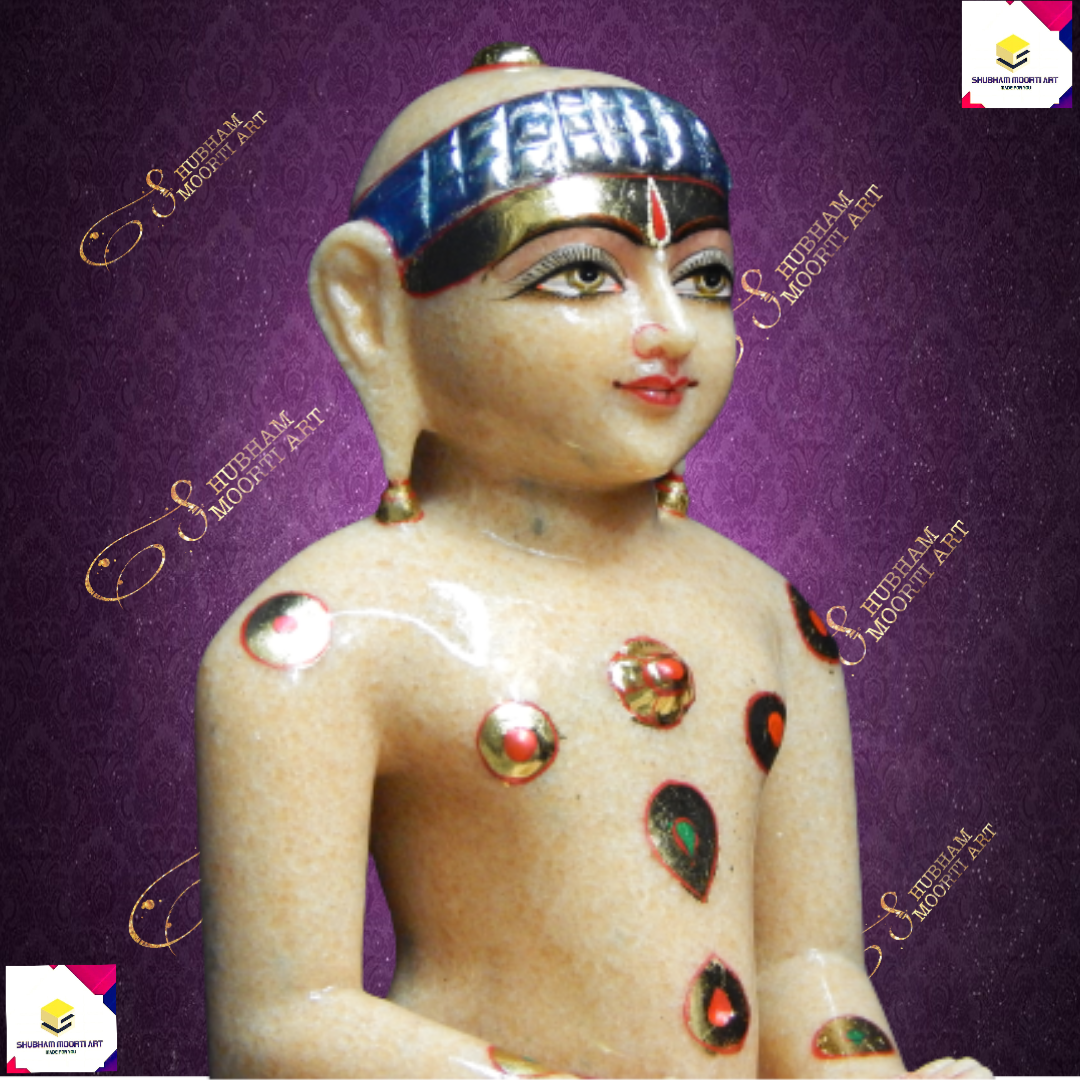 Marble Adinath Jain Statue
