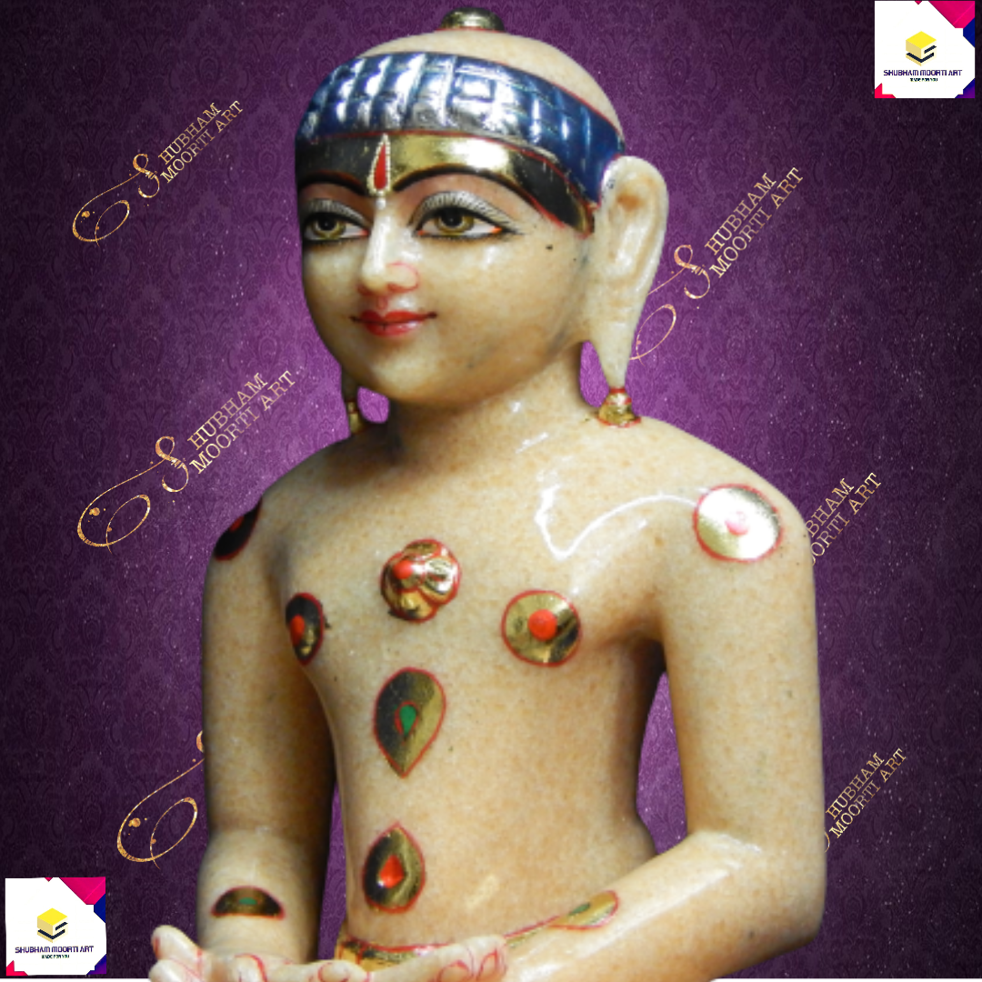 Marble Adinath Jain Statue