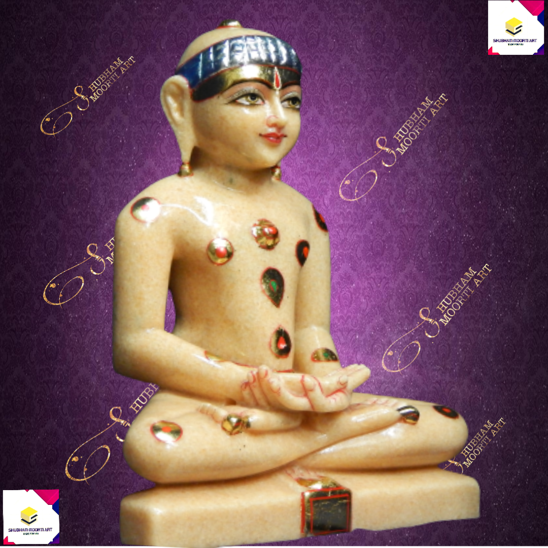 Marble Adinath Jain Statue