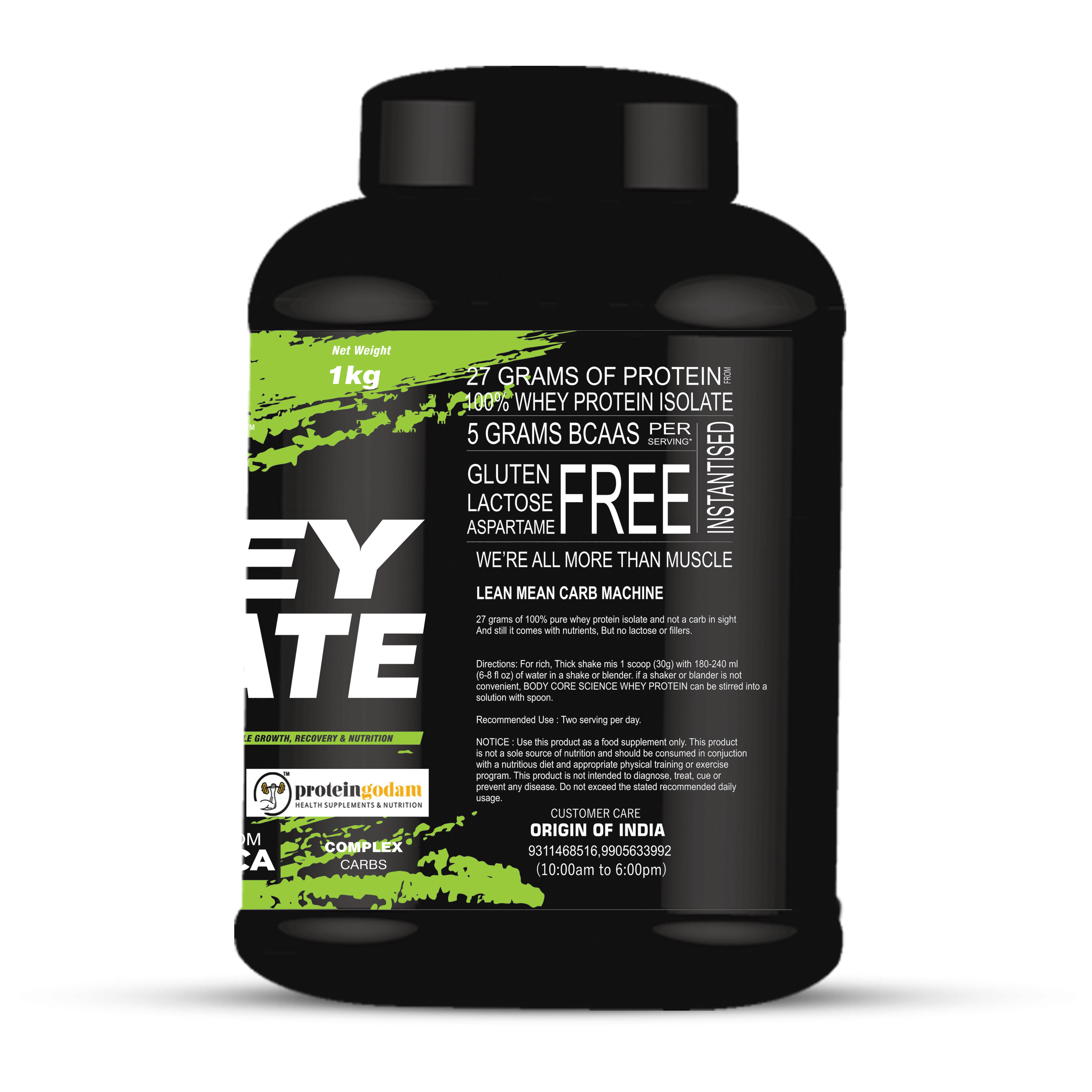 Chocolate Bcs Whey Isolate Green-2kg Dosage Form: Powder