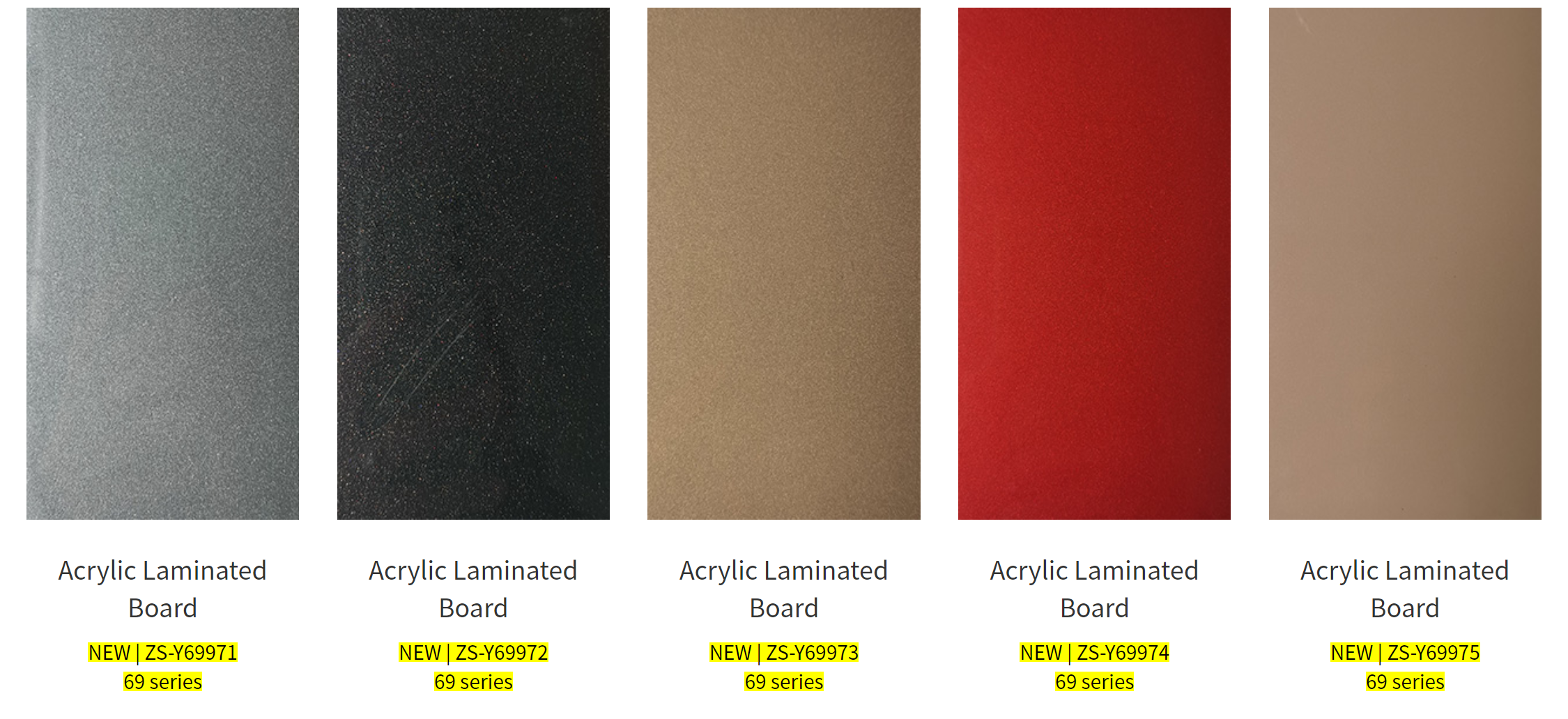 Acrylic Laminates - Color: Any Color