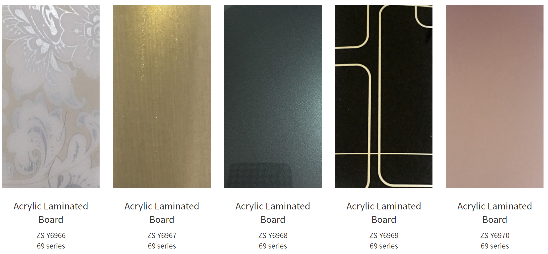Acrylic Laminates - Color: Any Color