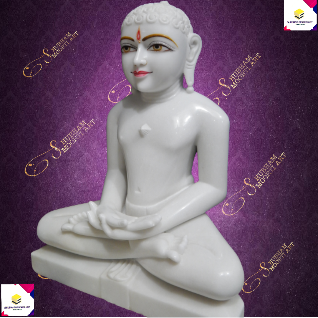 Marble Shambhava Jain Statue