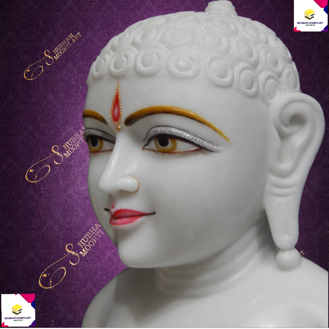 Marble Shambhava Jain Statue