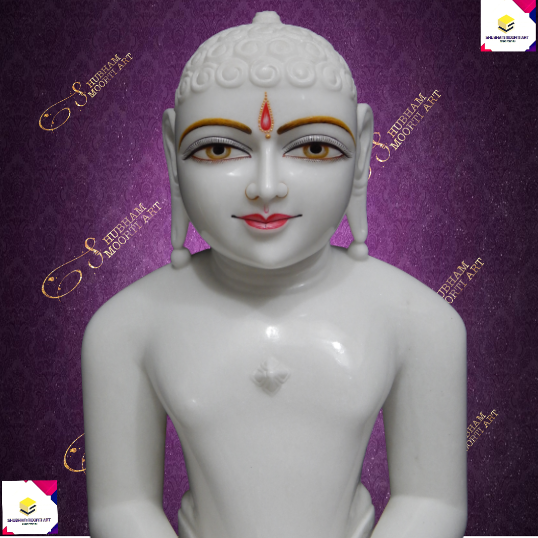 Marble Shambhava Jain Statue