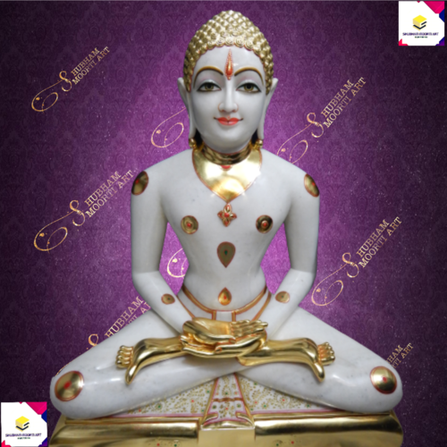 Marble Abhinandana Jain Statue