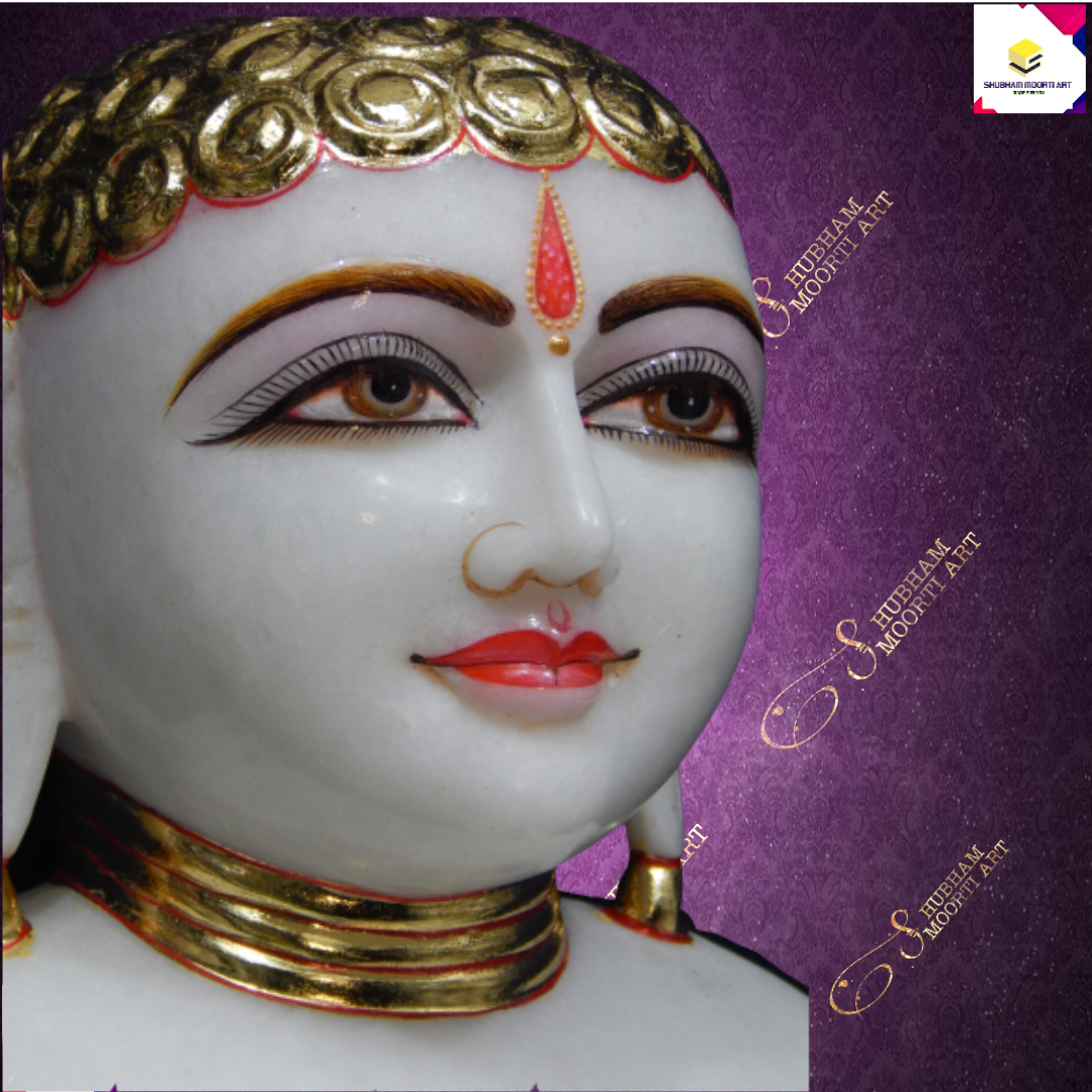 Marble Adinath Jain Statue