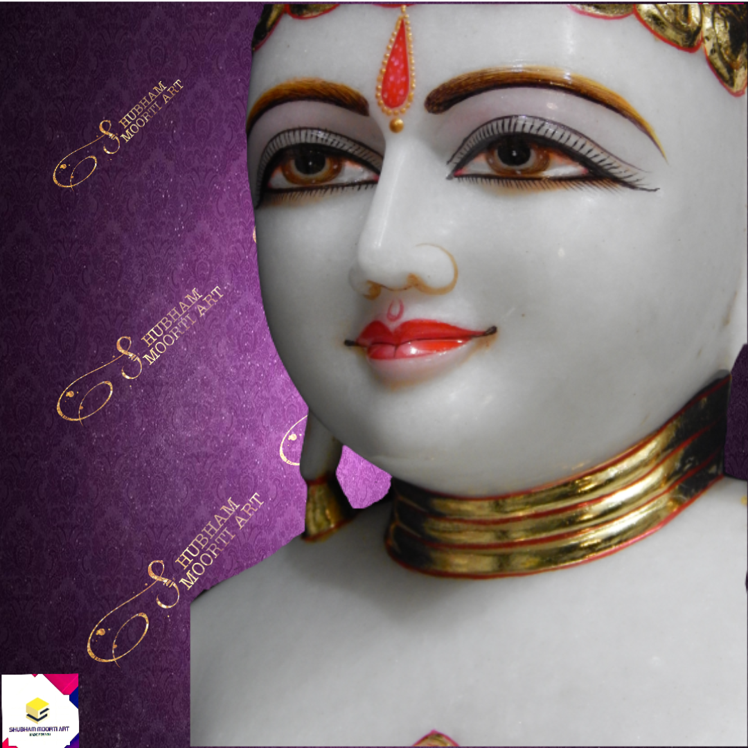 Marble Adinath Jain Statue