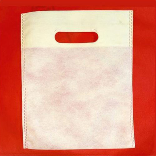 9 x 12 Inch White D Cut Non Woven Bag