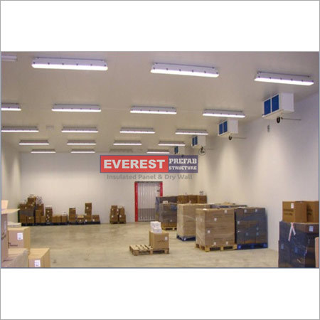 Insulated Storage Building - Steel Frame, Customizable Dimensions, White | PUF Insulation, Seismic Zone Rated, Swing Metal Door, Sandwich Panel Walls, Concrete Floor