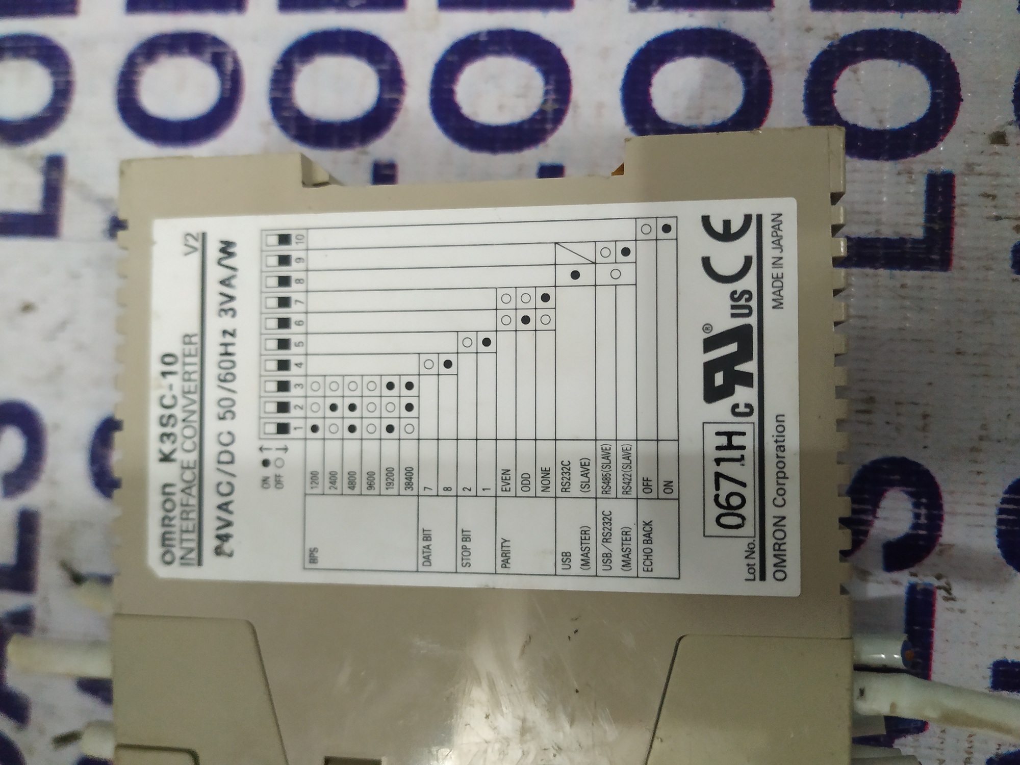 Omron Interface Converter K3sc-10