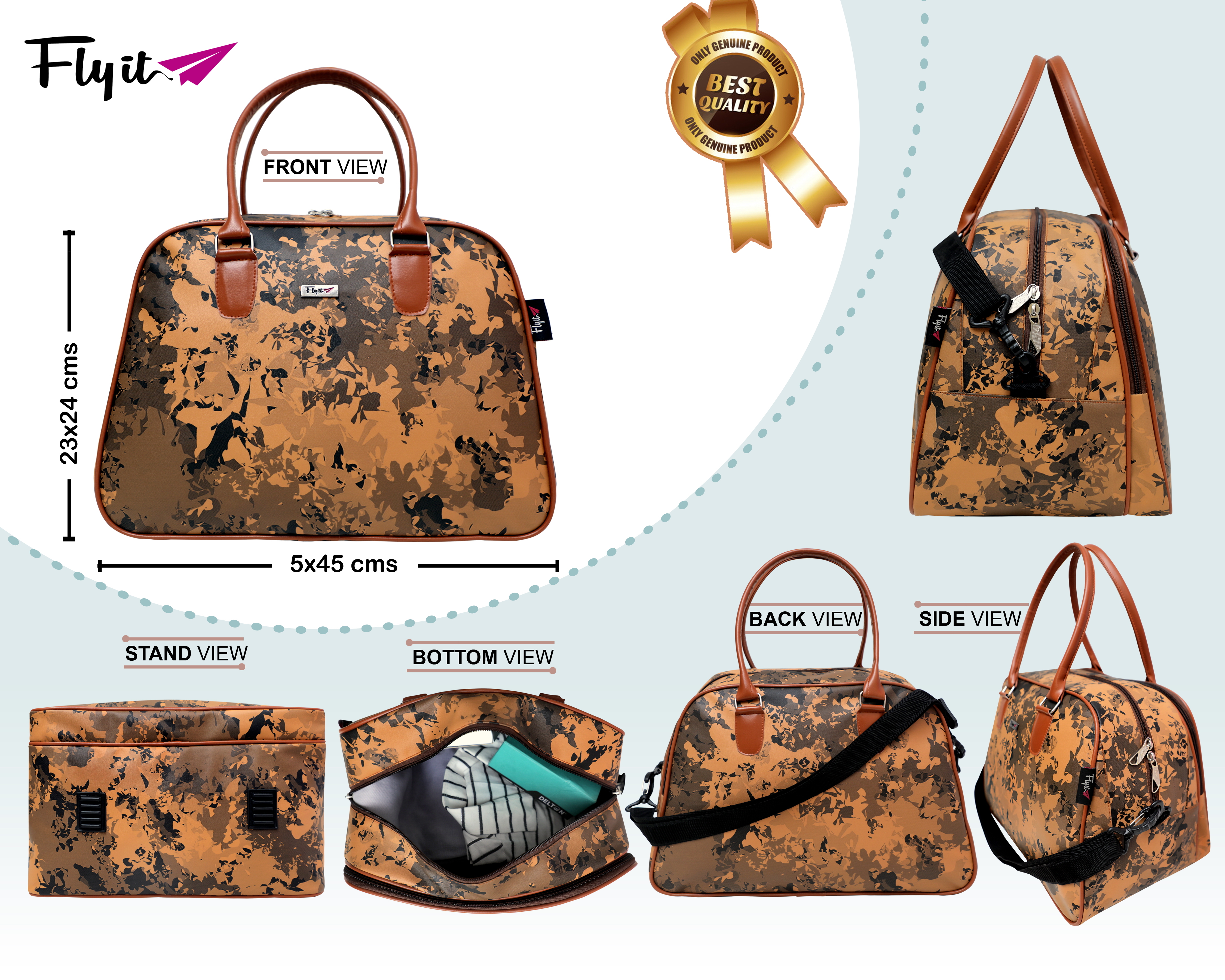 Flyit Travel Duffle Bag Capacity: 25 Liter/day