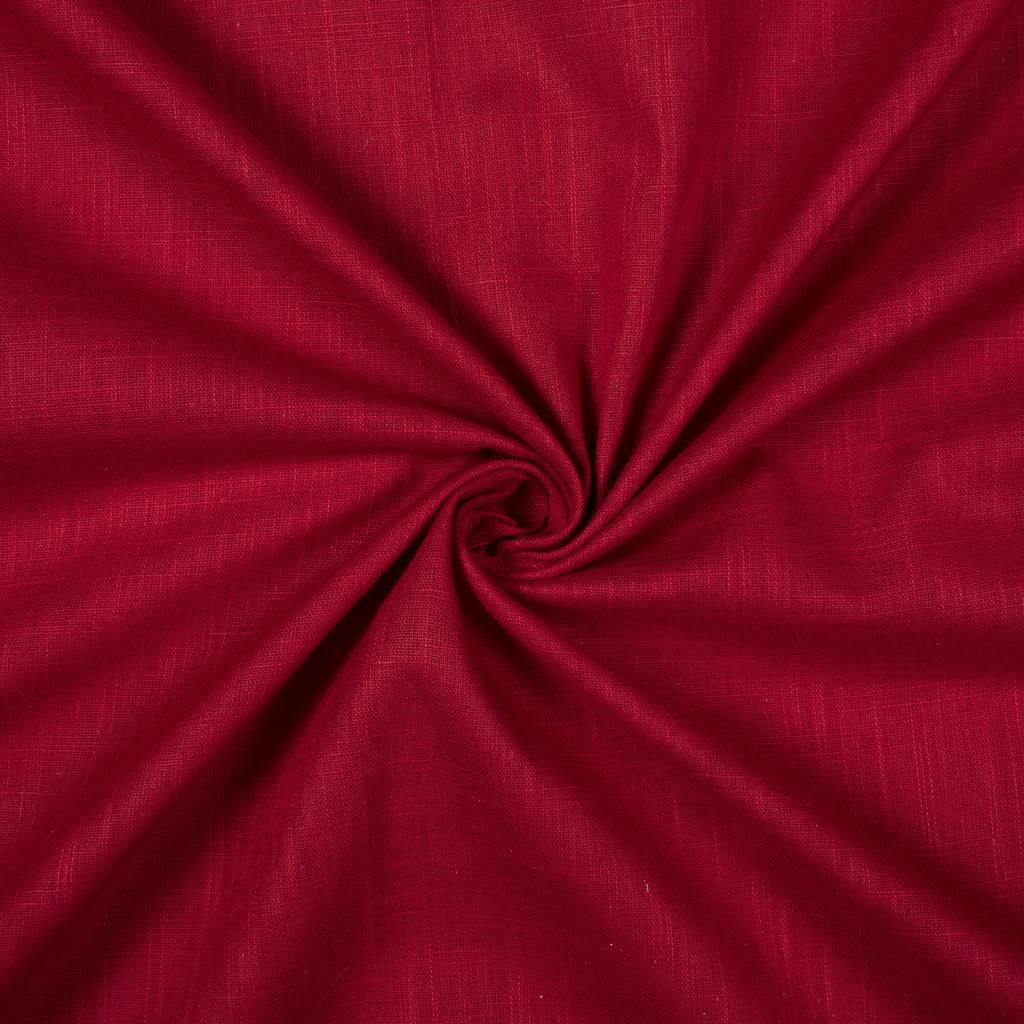 Jam Plain Cotton Dyed Fabric - 100% Pure Cotton, Width 44 Inches, Weight 110 Grams Per Meter | Smooth Texture, Non-transparent, Ideal For Blouses & Dresses