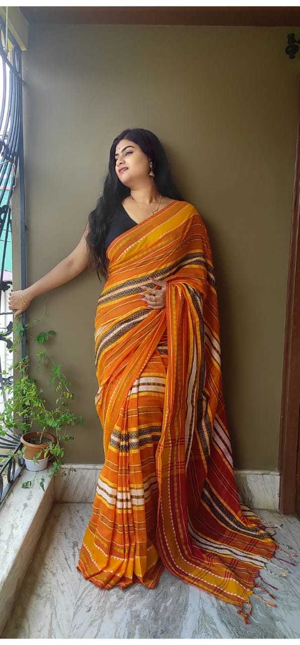 Cotton Begampuri Saree - Premium Quality Cotton Silk Multi-color | Lightweight Perfect Party Wear With Blouse Piece