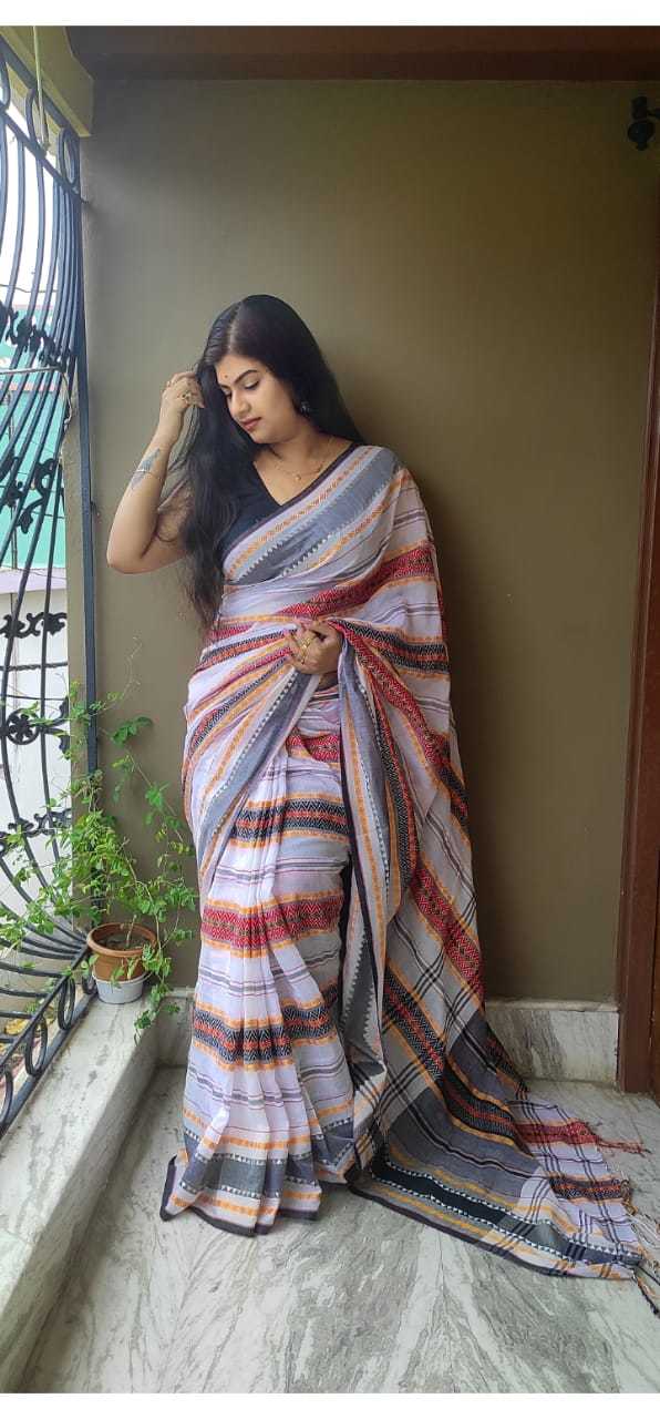 Cotton Begampuri Saree - Premium Quality Cotton Silk Multi-color | Lightweight Perfect Party Wear With Blouse Piece