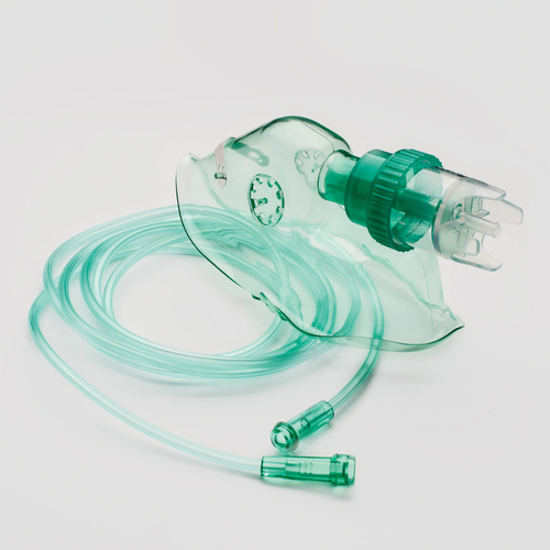 Nebulizer Chamber - Soft Clear Aesthetic Mask with Anatomical Design | Feathered Edges, Rotating Connector, Unique Convex Cone for Enhanced Capillary Action
